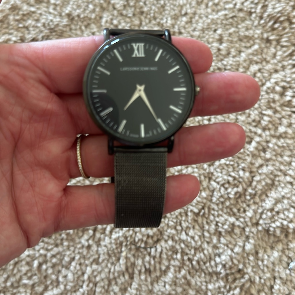 Larsson & Jennings Black Metal Watch- For Pieces Only